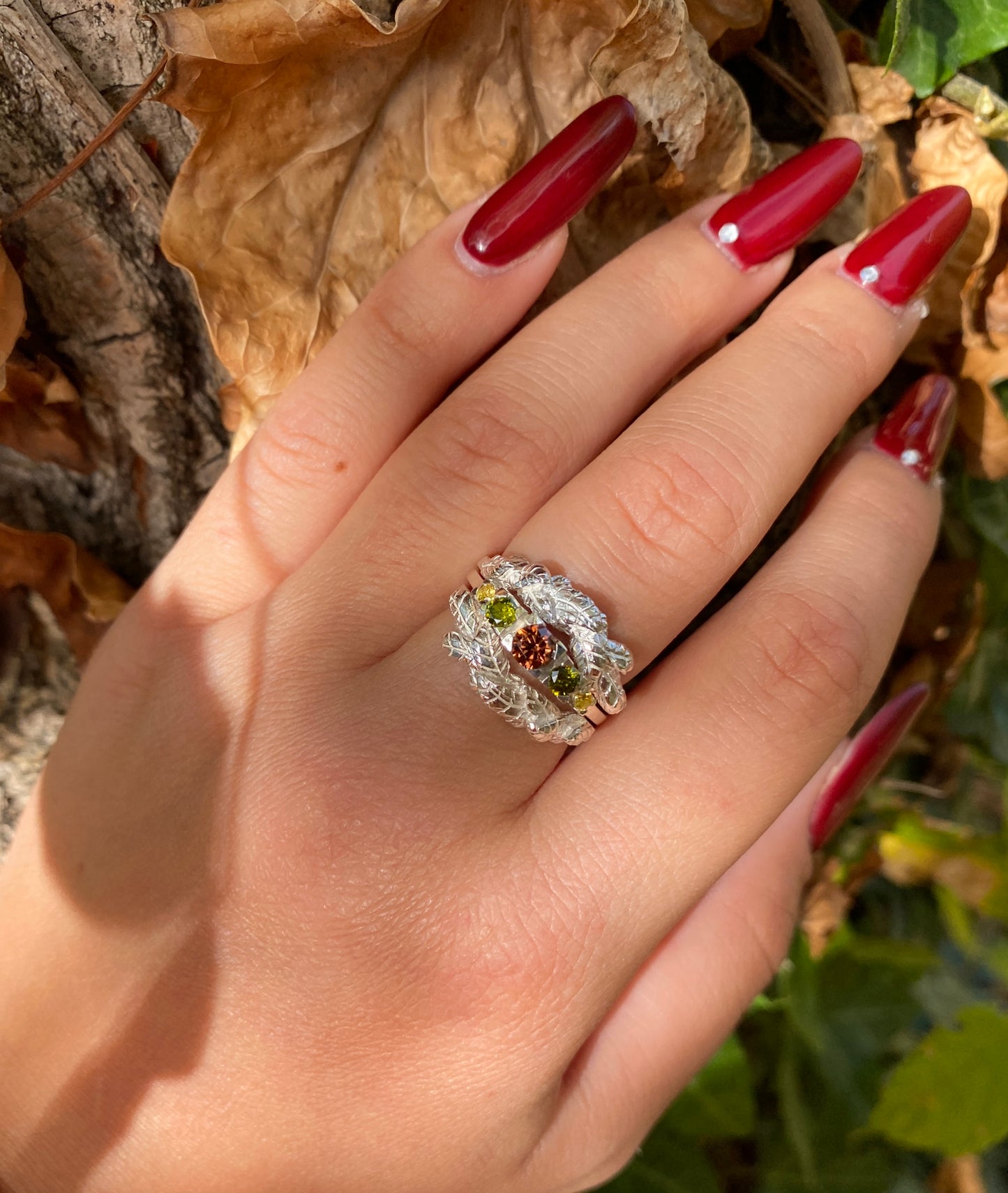 Anello Corona di foglie