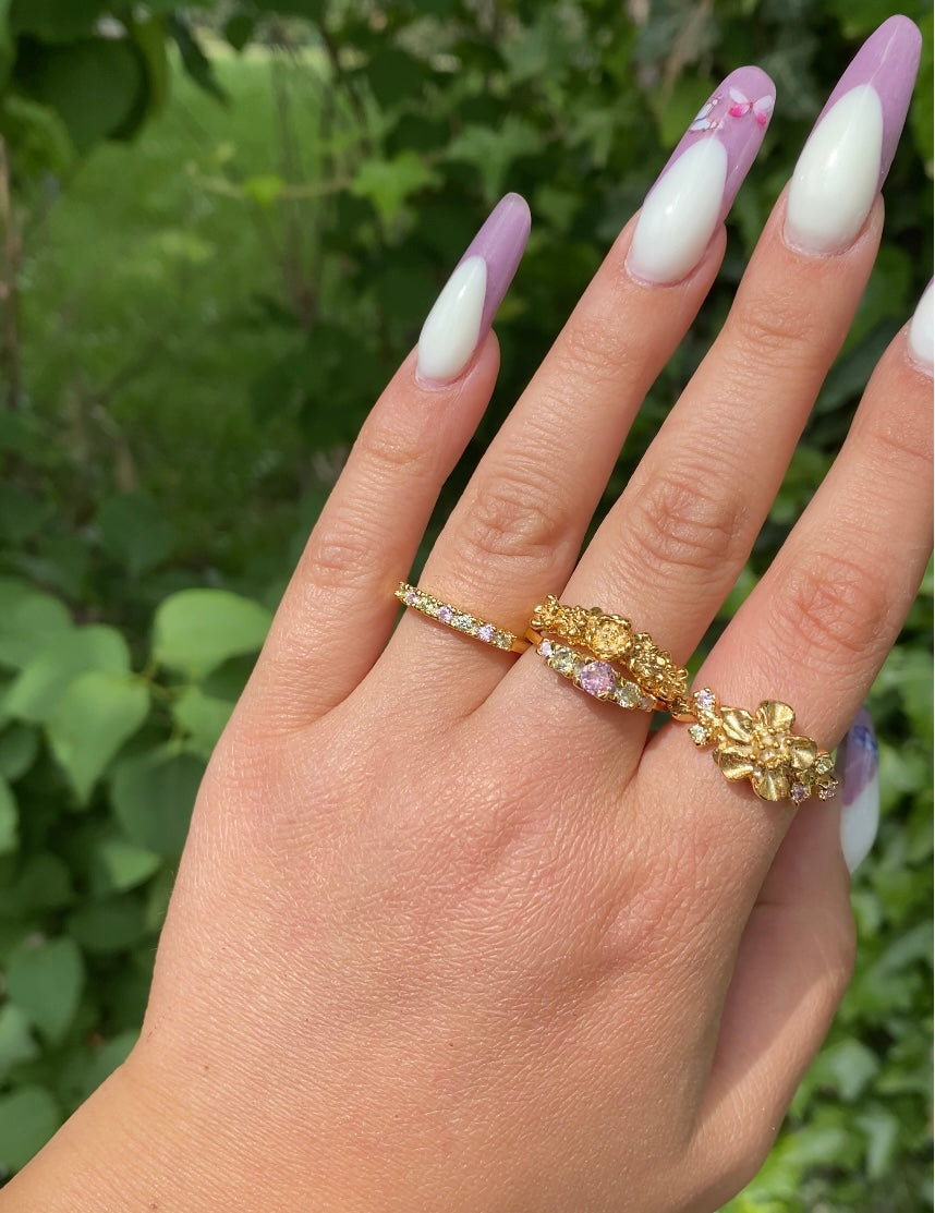 Anello Corona di fiori di ciliegio