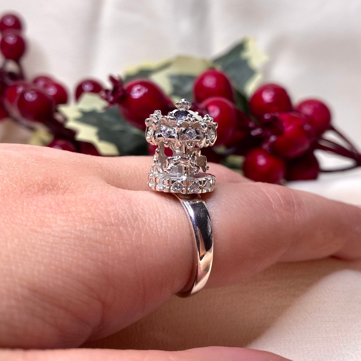 Anello Giostra con brillanti