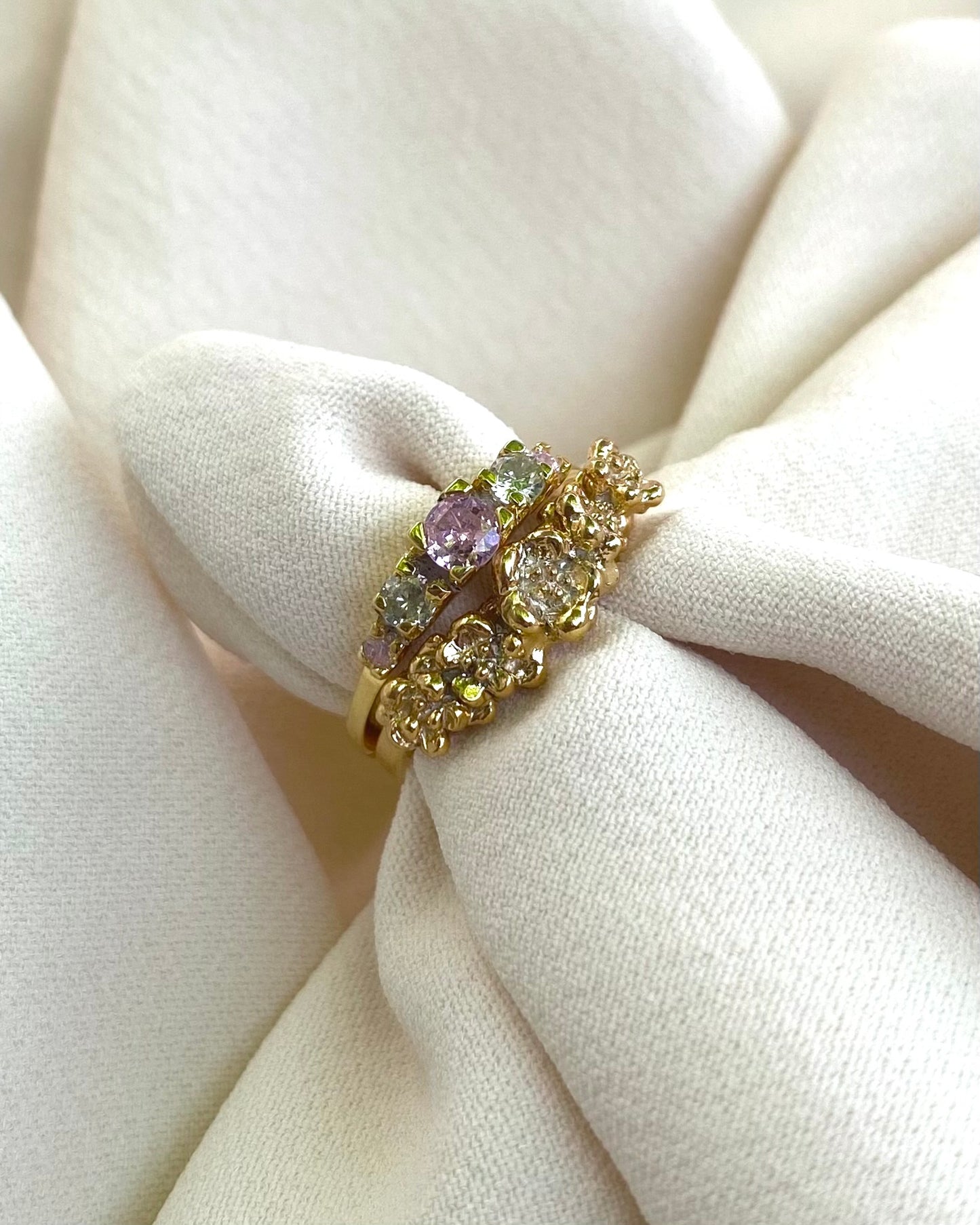 Anello Corona di fiori di ciliegio